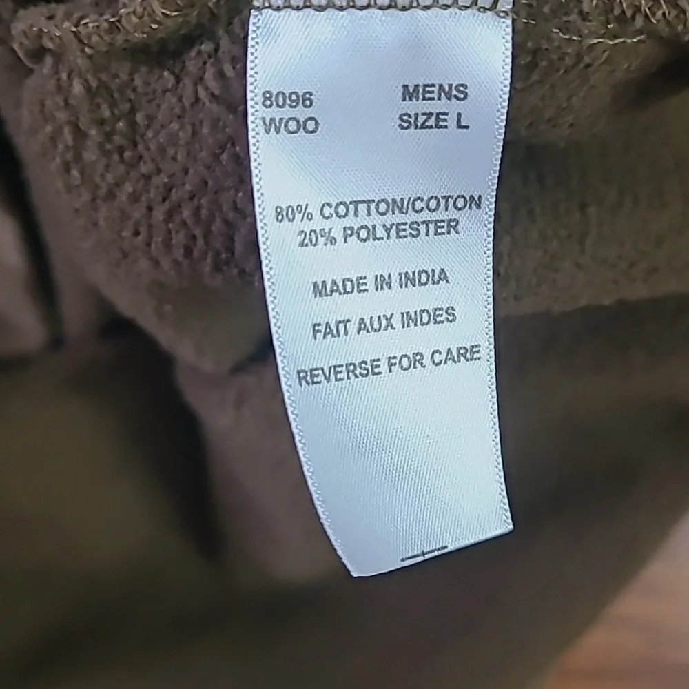 Woolrich Quarter Zip Sweater Pull Over Fleece Brown Size Mens L